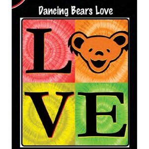 New Soft Love Squares Grateful Dead Bear Plush Throw Gift Blanket Fleece Bears